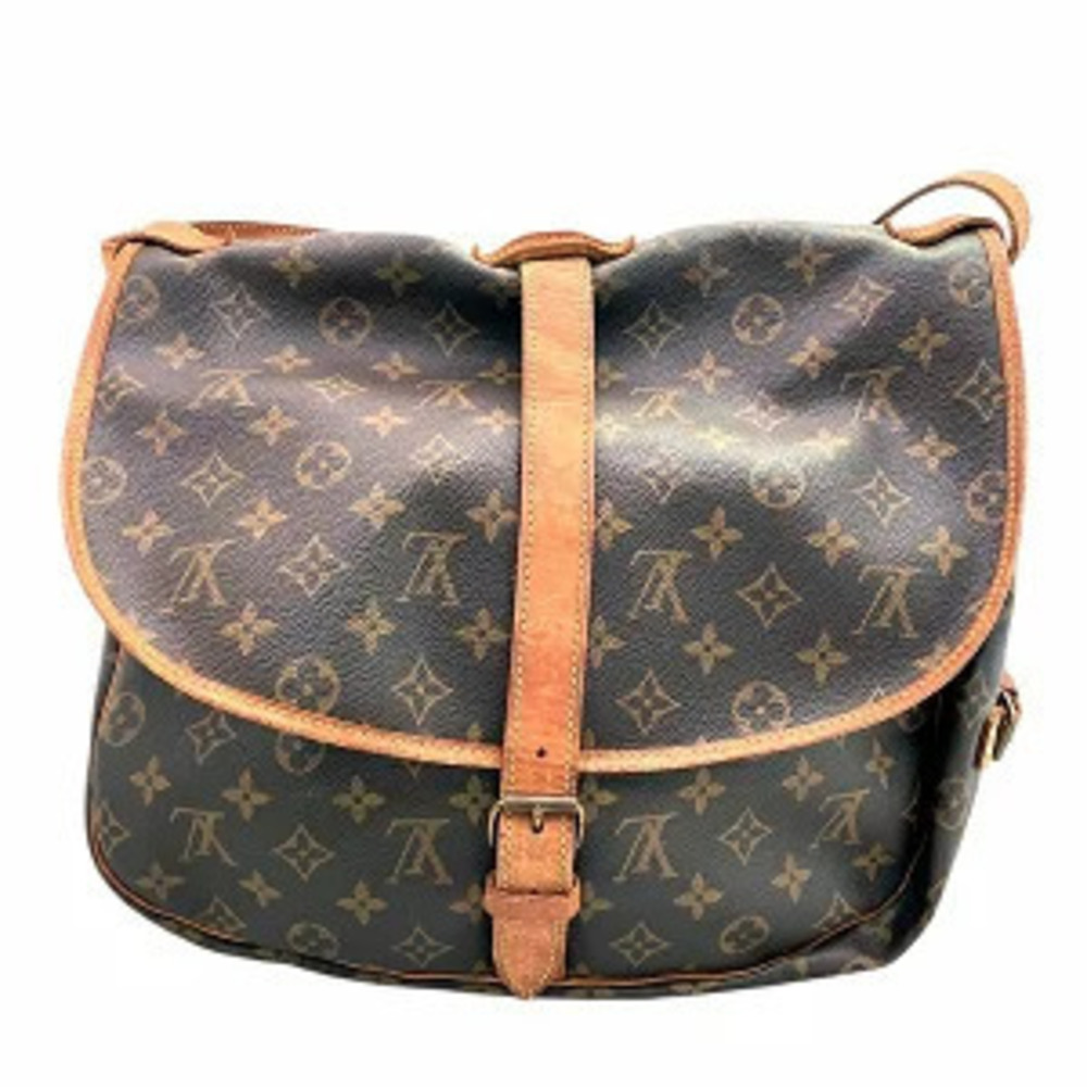 Louis Vuitton Shoulder Saumur Bag Monogram Brown